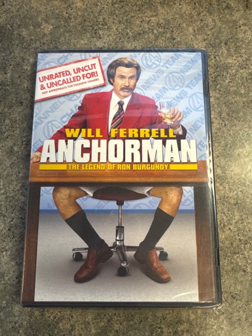 Anchorman: The Legend Of Ron Burgundy DVD Unrated & Uncut Version Comedy Movie